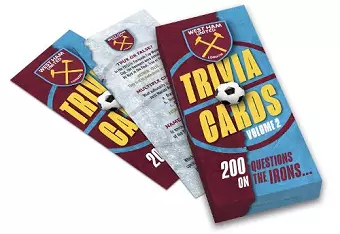 West Ham United Trivia Cards - Volume 2 cover