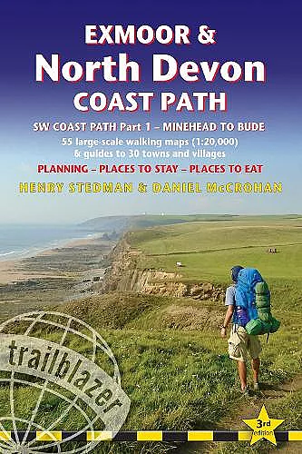 Exmoor & North Devon Coast Path, South-West-Coast Path Part 1: Minehead to Bude (Trailblazer British Walking Guides) cover