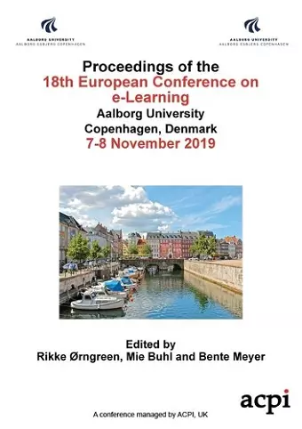 ECEL19 - Proceedings of the 18th European Conference on e-Learning cover