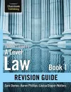 WJEC/Eduqas Law for A level Book 1 Revision Guide cover