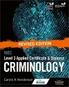 WJEC Level 3 Applied Certificate & Diploma Criminology: Revised Edition cover