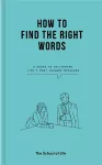 How to Find the Right Words cover