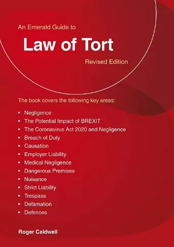 An Emerald Guide to Law of Tort cover