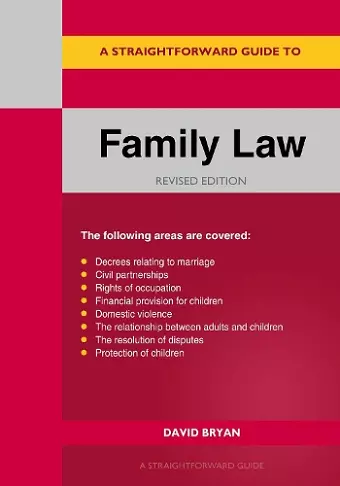 A Straightforward Guide To Family Law cover