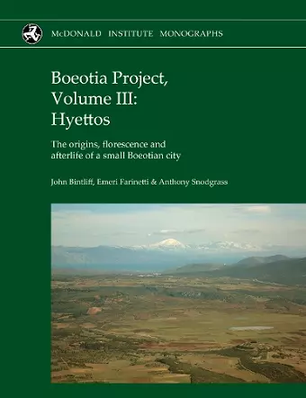 Boeotia Project, Volume III: Hyettos cover