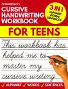 Cursive handwriting workbook for teens cover