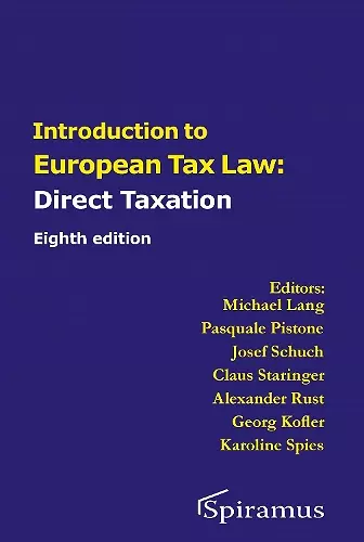 Introduction to European Tax Law on Direct Taxation cover