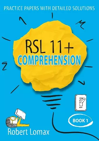 RSL 11+ Comprehension cover