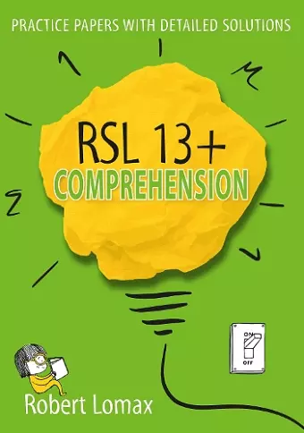 RSL 13+ Comprehension cover