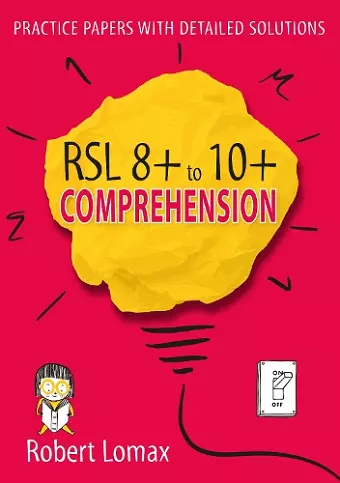 RSL 8+ to 10+ Comprehension cover
