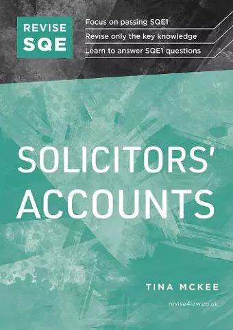 Revise SQE Solicitors' Accounts cover