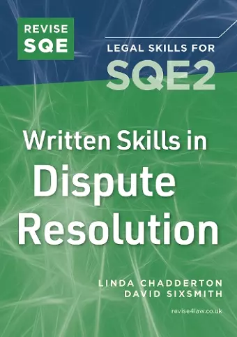 Revise SQE Written Skills in Dispute Resolution cover