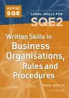 Revise SQE Written Skills in Business Organisations, Rules and Procedures cover