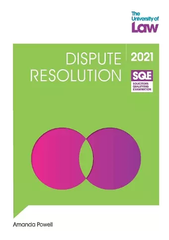 SQE - Dispute Resolution cover