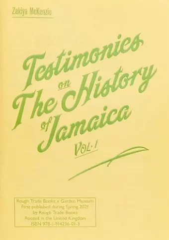 Testimonies on The History of Jamaica Vol.1 - Zakiya McKenzie cover