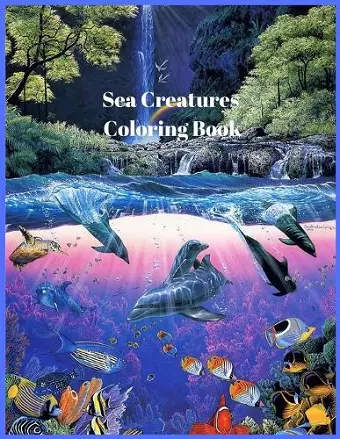 Sea Creatures Coloring Book cover