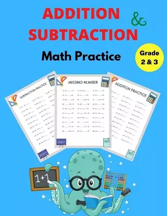 Addition and Subtraction Math Practice Grade 2&3 cover