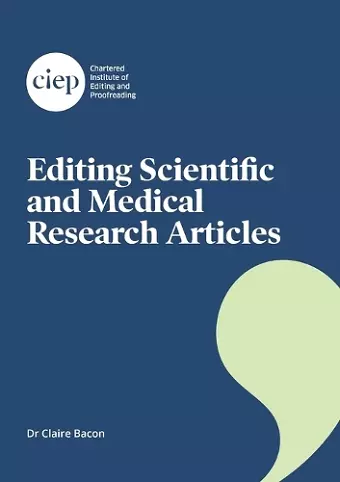 Editing Scientific and Medical Research Articles cover