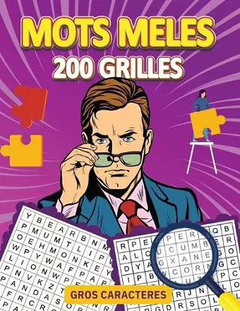 Mots Meles Gros Caracteres 200 Grilles cover