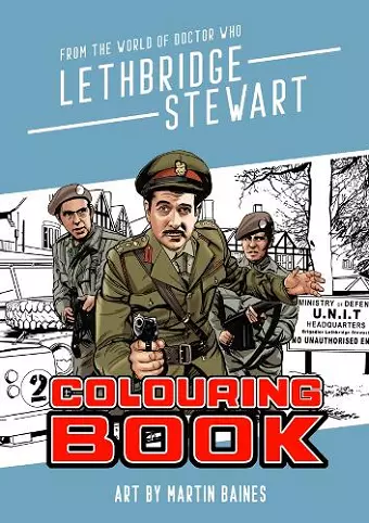 Lethbridge-Stewart Colouring Book cover