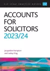 Accounts for Solicitors 2023/2024 cover