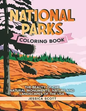 National Parks Coloring Book cover