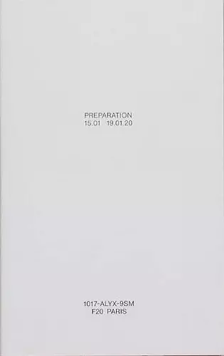 Preparation F20 cover