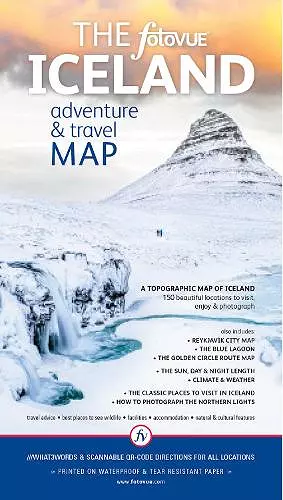 The fotoVUE Iceland Adventure and Travel Map cover
