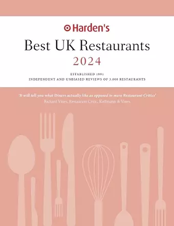 Harden's Best UK Restaurants 2024 cover