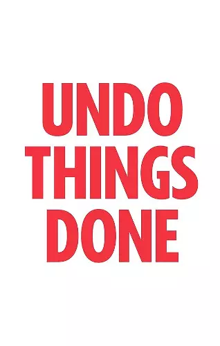 Undo Things Done cover