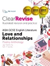 ClearRevise AQA GCSE English Literature: Love and relationships, Poetry Anthology 8702 cover