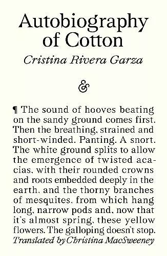 Autobiography of Cotton cover