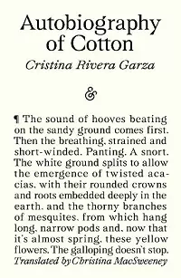 Autobiography of Cotton cover