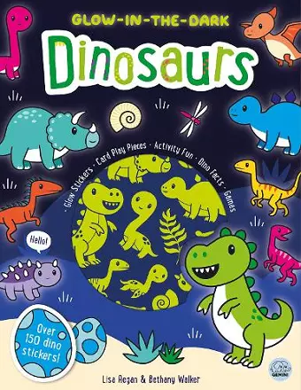 Glow-in-the-Dark Dinosaurs Sticker Activity Book cover