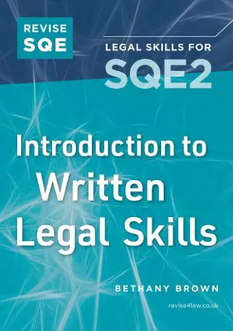 Revise SQE Introduction to Written Legal Skills cover