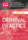 Revise SQE Criminal Practice 2025/26 cover