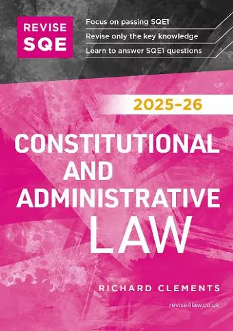 Revise SQE Constitutional and Administrative Law 2025/26 cover