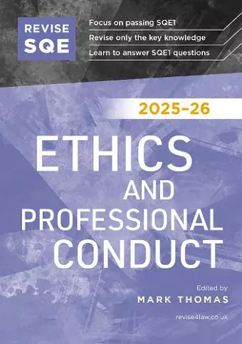Revise SQE Ethics and Professional Conduct 2025/26 cover