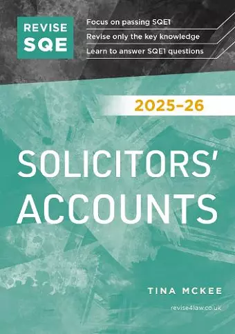 Revise SQE Solicitors' Accounts 2025/26 cover