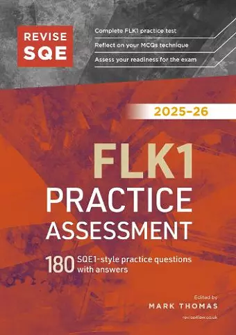 Revise SQE FLK1 Practice Assessment 2025/26 cover