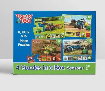 4 puzzles in a box - Tractor Ted cover