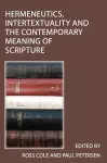 Hermeneutics, Intertextuality and the Contemporary Meaning of Scripture cover