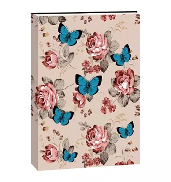 Journal Flexi - Blue Butterfly with Flowers cover