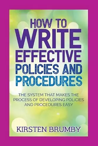 How to Write Effective Policies and Procedures cover