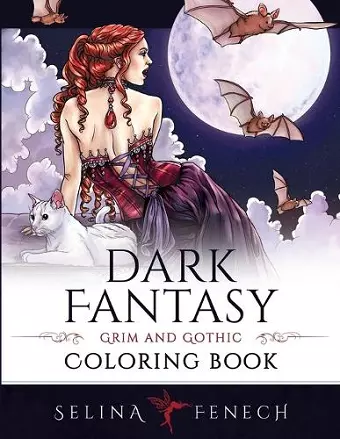 Dark Fantasy Coloring Book cover