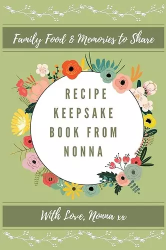 Recipe Keepsake Book From Nonna cover