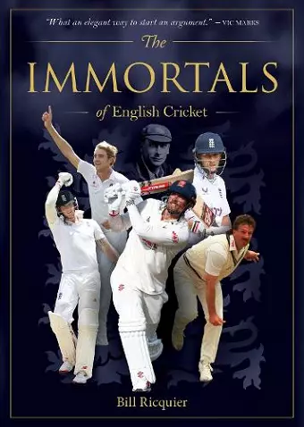 Immortals of English Cricket cover