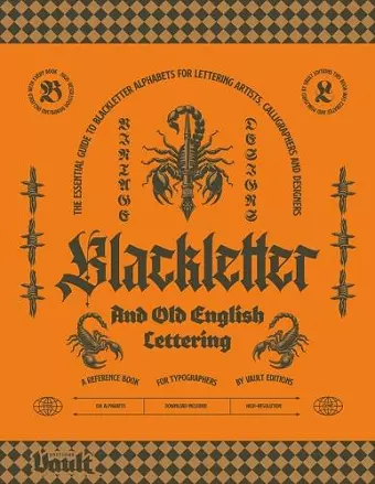 Blackletter and Old English Lettering Reference Book cover