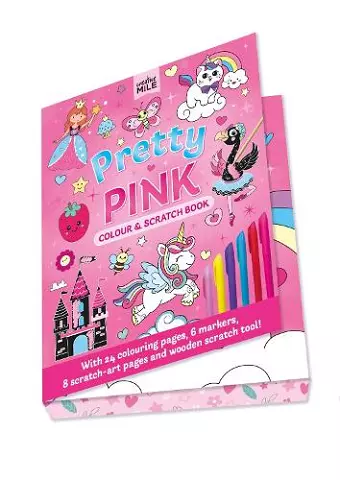 Pretty in Pink Colour and Scratch Book cover