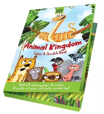 Animal Kingdom Colour and Scratch Book cover